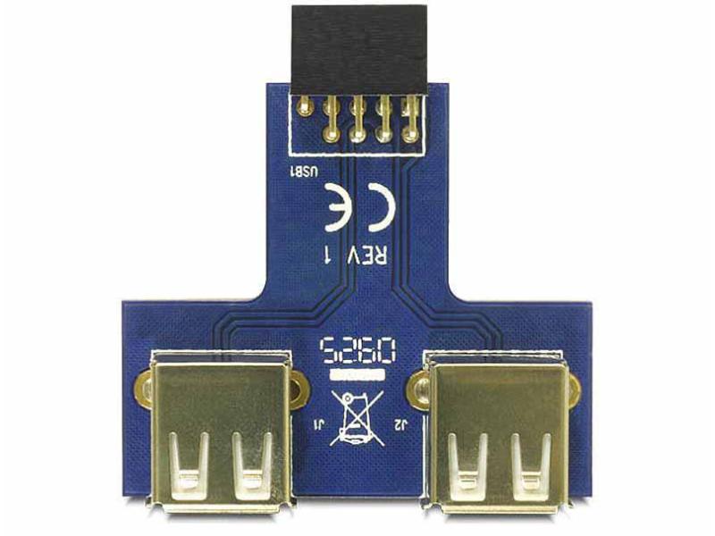 Delock USB 2.0 Adapter USB-A Buchse - USB-Pinheader