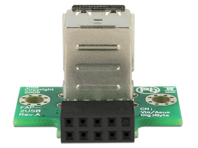 Delock USB 2.0 Adapter USB-A Buchse - USB-Pinheader gerade