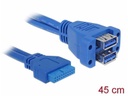 Delock USB 3.0 Adapter USB-Pinheader - USB-A Buchse