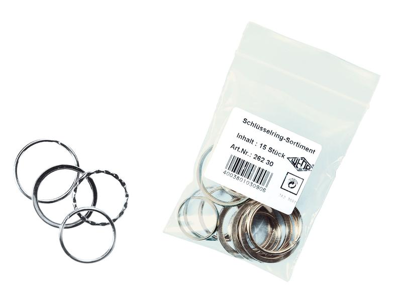 WEDO Schlüsselring 25-30 mm 15 Stück