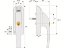 Abus Fenstergriff Alarm FG300A Silber