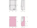 Abus Schlüsselsafe 727 Mini KeyGarage, Wandmontage Grau