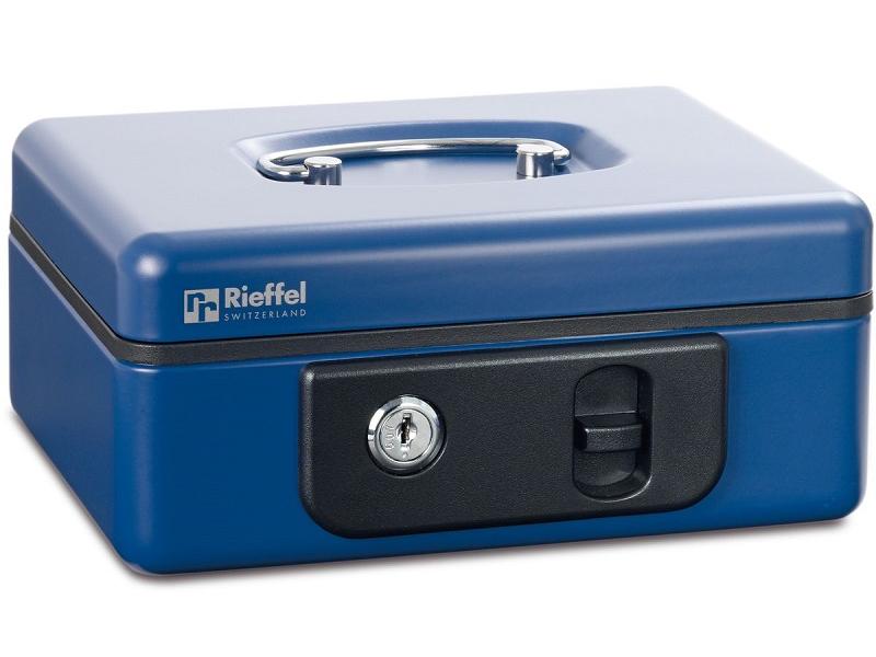 Robert Rieffel Geldkassette Deluxe 3 86 x 230 x 185 mm, Blau