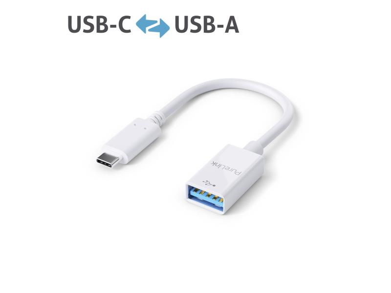 PureLink USB 3.1 Adapter IS230 USB-C Stecker - USB-A Buchse, weiss