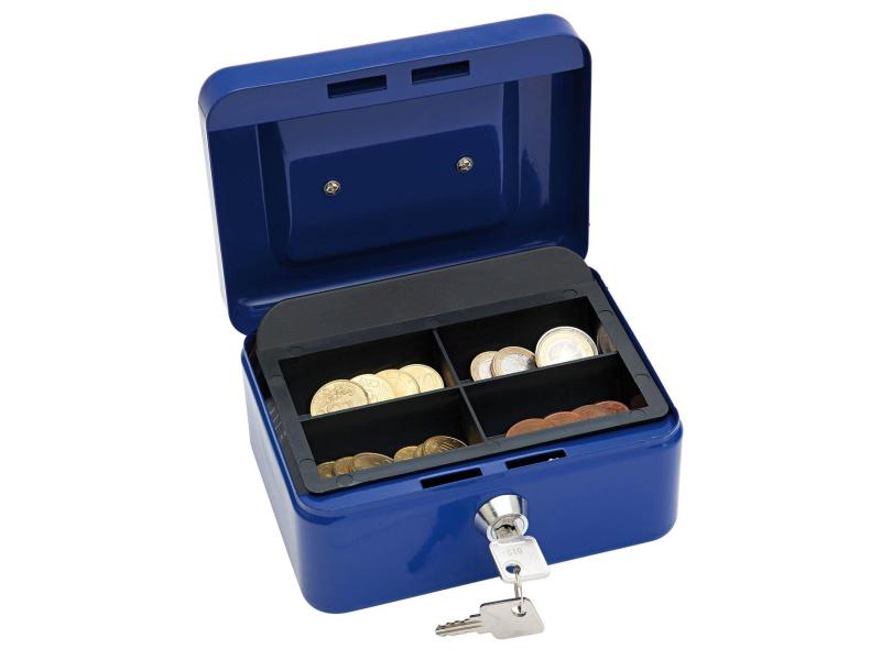 WEDO Geldkassette 5 Fächer, Blau