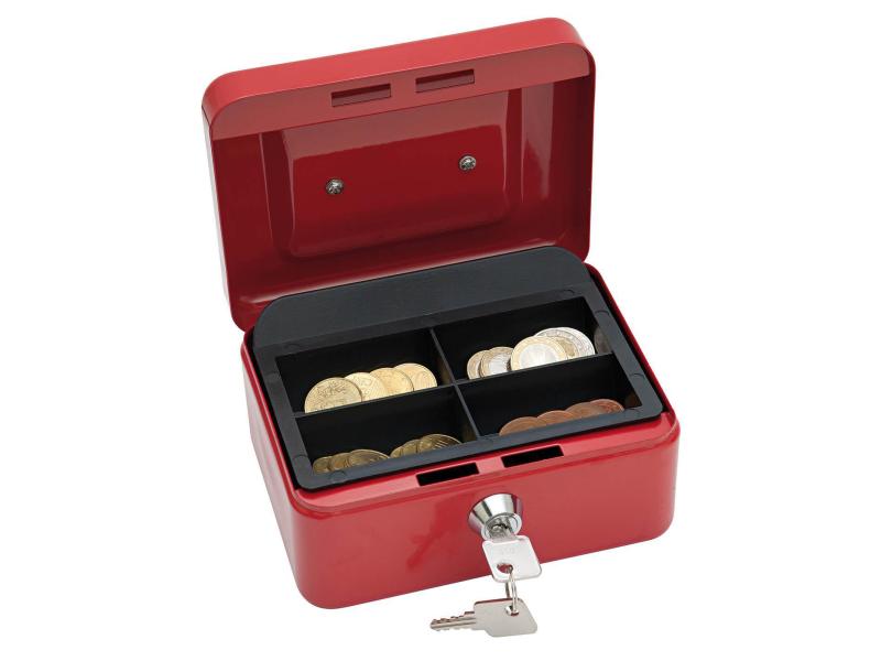 WEDO Geldkassette 5 Fächer, Rot