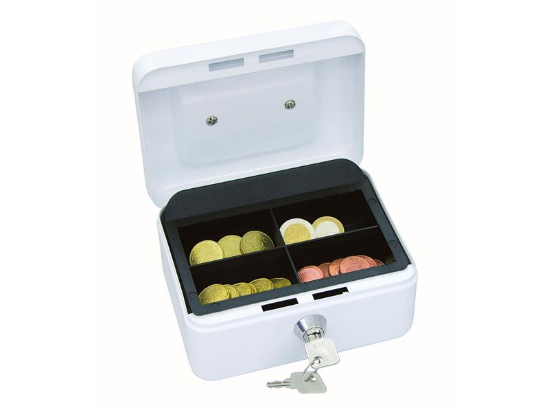 WEDO Geldkassette 5 Fächer, Weiss