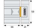 Abus Schieberiegel SR30 Weiss