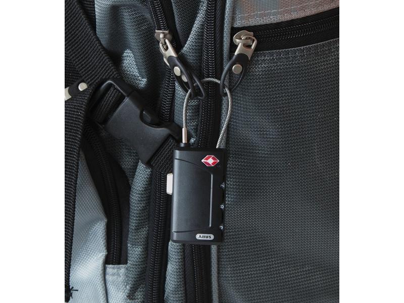 Abus Vorhängeschloss 148TSA/30 B Schwarz Kunststoff