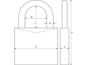 Abus Zahlenschloss 145/20 Lock-Tag Grün Aluminium