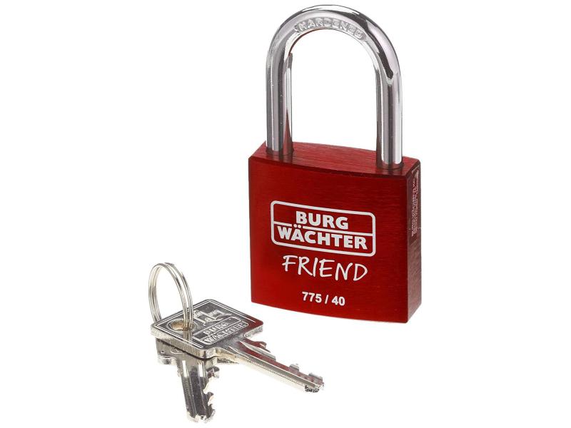 Burgwächter Vorhängeschloss Friend Rot