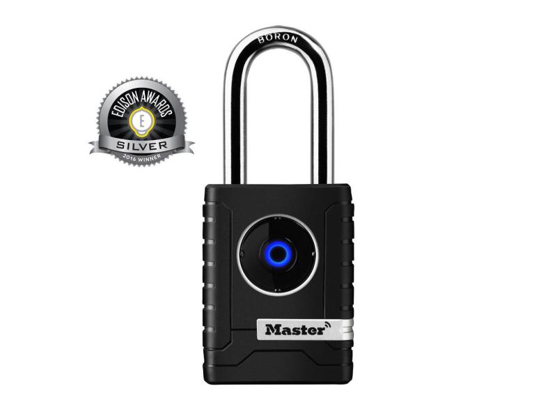 Masterlock Vorhängeschloss Bluetooth Schwarz/Silber