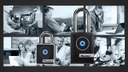 Masterlock Vorhängeschloss Bluetooth Schwarz/Silber