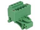 Delock Hutschiene  Terminalblock 4Pin, mit Schraubverriegelung