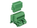 Delock Hutschiene  Terminalblock 6Pin, mit Schraubverriegelung