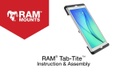 Rammount Tablet-Halterung Tab-Tite, iPad mini 1-4, Saugnapf