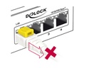 Delock Patchkabel  Cat 6A, S/STP, 1 m, Weiss, verriegelbar