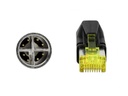 Delock Patchkabel RJ-45-M12 Cat 6A, S/FTP, 1 m, Blau
