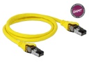 Delock Patchkabel RJ-45-RJ45 Cat 8.1, S/FTP, 1 m, Gelb