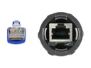 Delock Patchkabel RJ45 zu RJ45 Cat 6, S/FTP, 0.25 m, Blau; Schwarz
