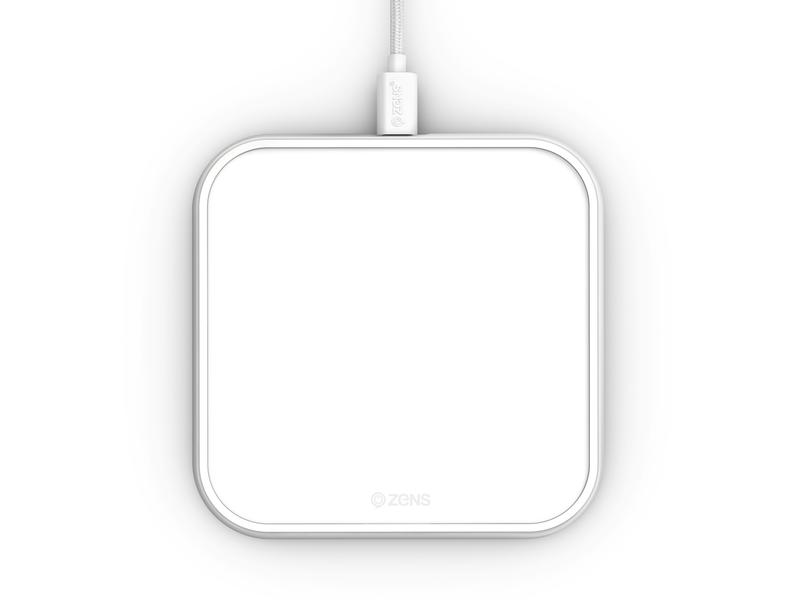 Zens Wireless Charger Single Aluminium
