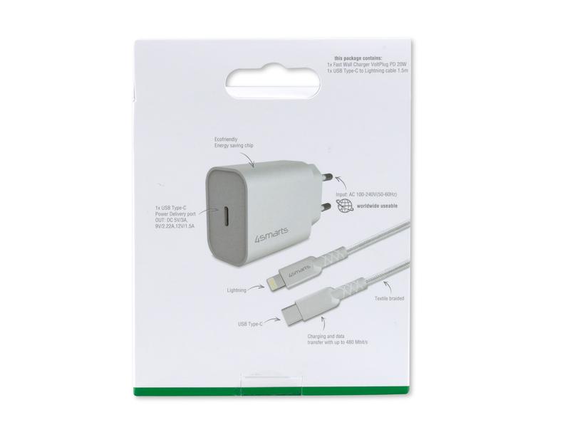 4smarts USB-Wandladegerät VoltPlug PD 20W + Lightning