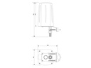 Teltonika LTE-Antenne QuSpot AX09S Outdoor Gehäuse für RUT-X09
