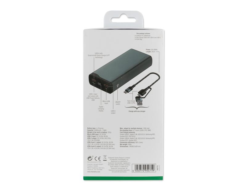 4smarts Powerbank VoltHub Pro 20000 mAh