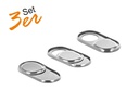 Delock Adapter Webcam-Abdeckung 3er Set, selbstklebend, silber