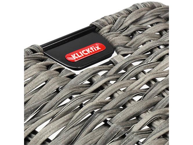 Klick-Fix Velokorb Structura Retro Grau