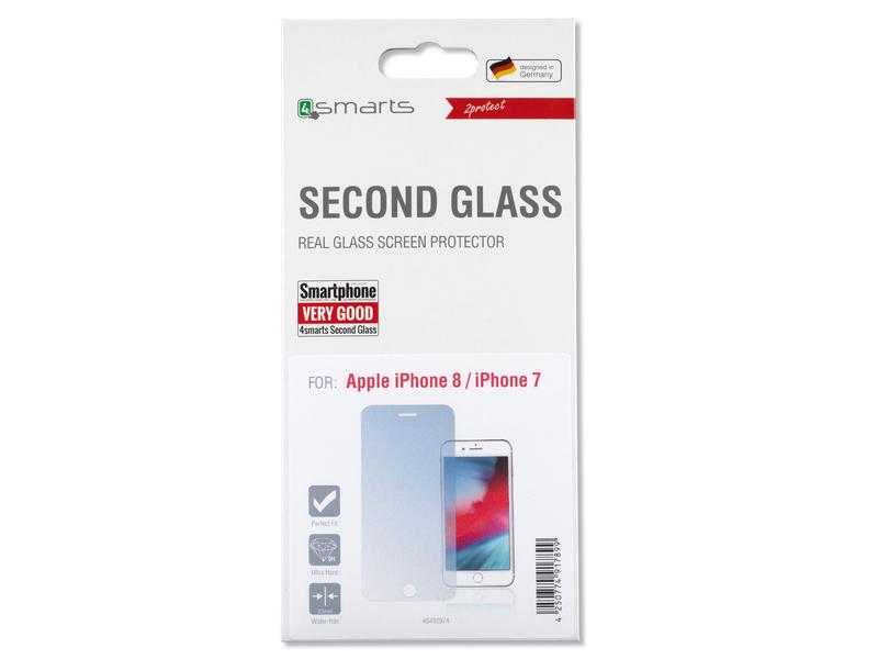 4smarts Displayschutz Second Glass 2.5D iPhone SE (2020) / 8 / 7
