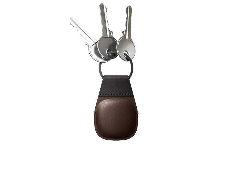 Nomad AirTag Schlüsselanhänger Leder Braun