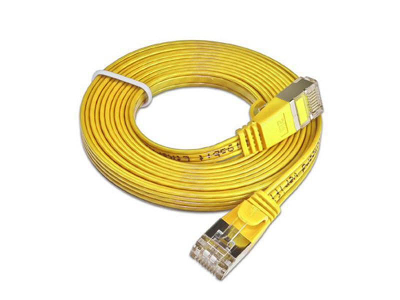 SLIM Slimpatchkabel  Cat 6, STP, 0.1 m, Gelb