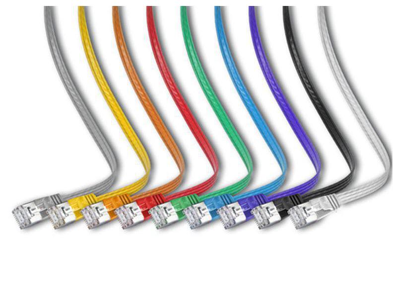 SLIM Slimpatchkabel  Cat 6, STP, 0.1 m, Weiss