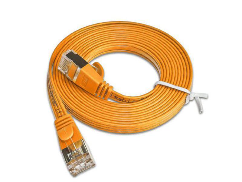 SLIM Slimpatchkabel  Cat 6, STP, 0.15 m, Orange
