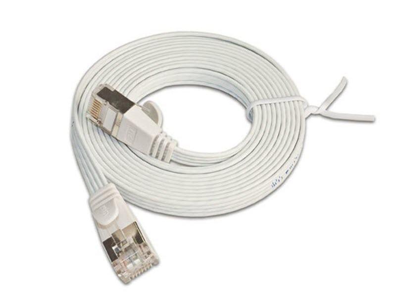 SLIM Slimpatchkabel  Cat 6, STP, 0.15 m, Weiss