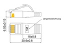 SLIM Slimpatchkabel  Cat 6, STP, 0.15 m, Weiss