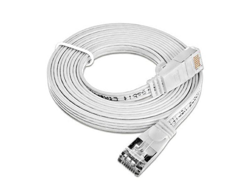 SLIM Slimpatchkabel  Cat 6, STP, 0.15 m, Weiss