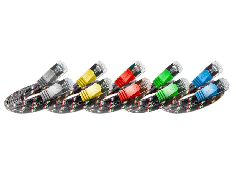 SLIM Slimpatchkabel  Cat 6, STP, 0.25 m, Gelb