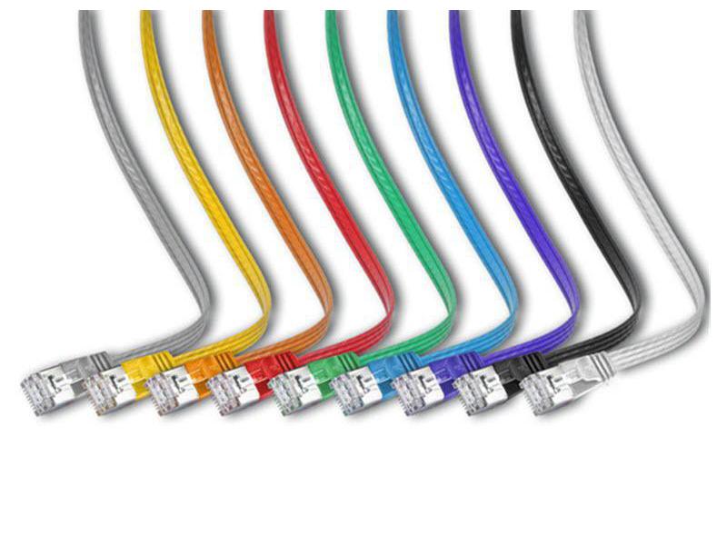 SLIM Slimpatchkabel  Cat 6, STP, 0.25 m, Rot