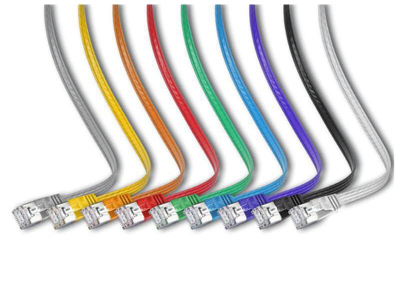 SLIM Slimpatchkabel  Cat 6, STP, 0.25 m, Schwarz