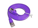SLIM Slimpatchkabel  Cat 6, STP, 0.25 m, Violett