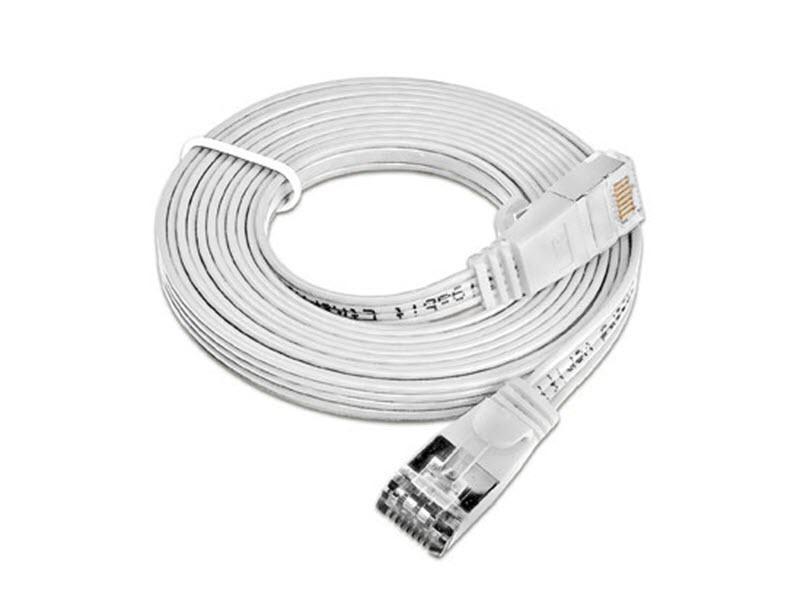 SLIM Slimpatchkabel  Cat 6, STP, 0.25 m, Weiss