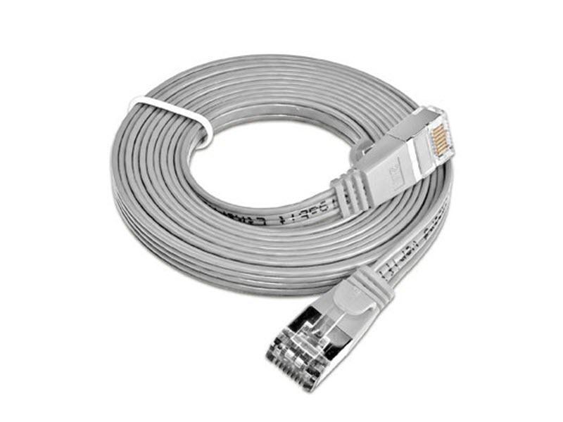 SLIM Slimpatchkabel  Cat 6, STP, 0.5 m, Grau