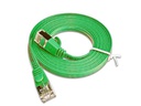 SLIM Slimpatchkabel  Cat 6, STP, 0.5 m, Grün