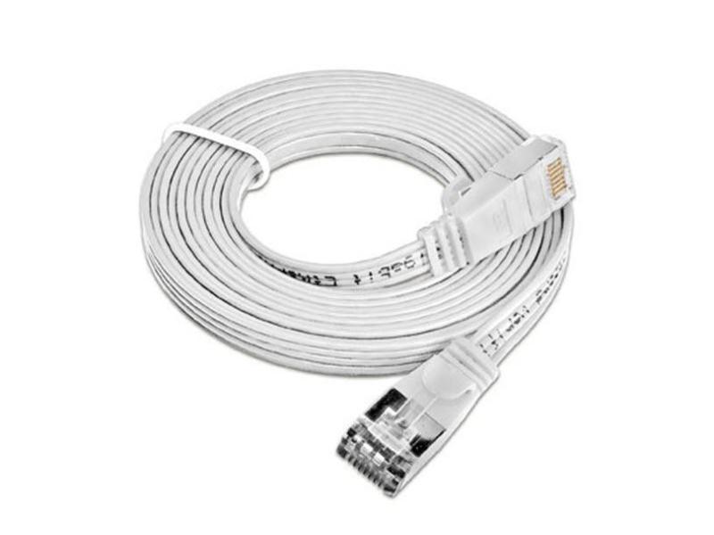 SLIM Slimpatchkabel  Cat 6, STP, 0.5 m, Weiss