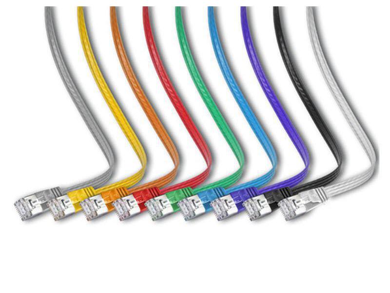 SLIM Slimpatchkabel  Cat 6, STP, 0.75 m, Gelb