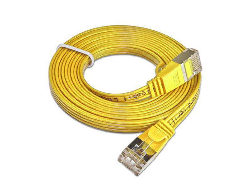 SLIM Slimpatchkabel  Cat 6, STP, 0.75 m, Gelb