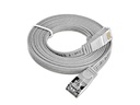 SLIM Slimpatchkabel  Cat 6, STP, 0.75 m, Grau