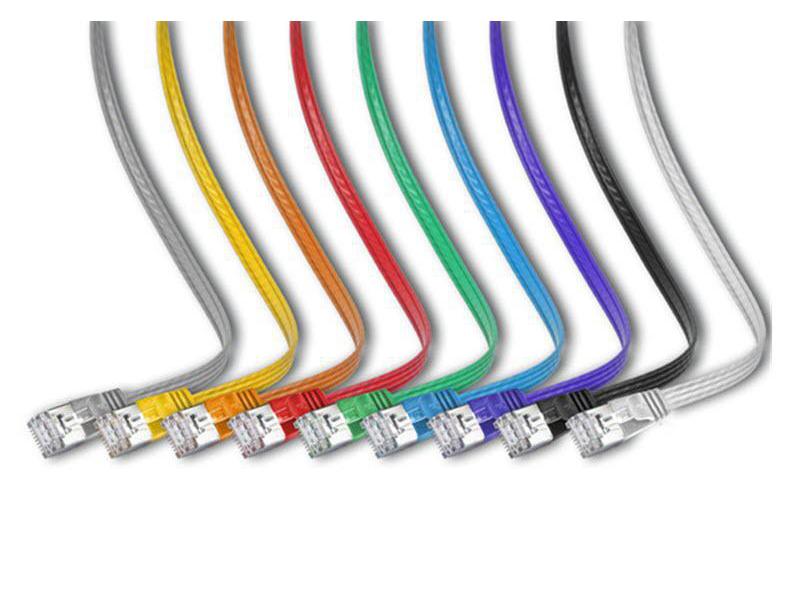SLIM Slimpatchkabel  Cat 6, STP, 0.75 m, Rot